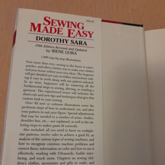 Book "Sewing Made Easy" NEW sewing tutorial book - Picture 2 of 2